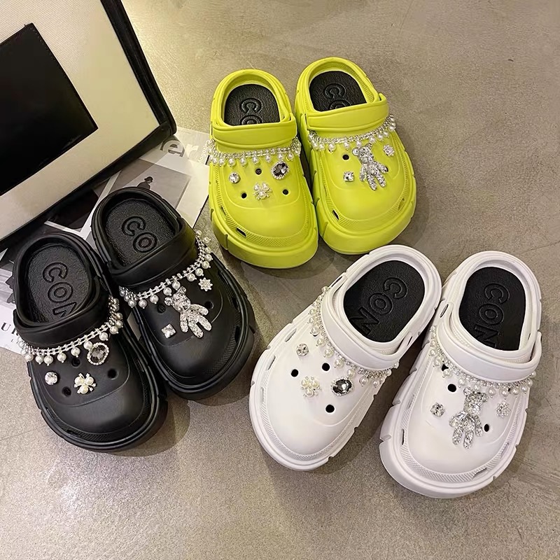 Black Platform Clogs